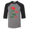 Bella 3200Y Youth Three-Quarter Sleeve Baseball Tee Thumbnail