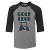 Bella 3200Y Youth Three-Quarter Sleeve Baseball Tee Thumbnail
