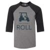 Bella 3200Y Youth Three-Quarter Sleeve Baseball Tee Thumbnail