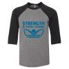 Bella 3200Y Youth Three-Quarter Sleeve Baseball Tee Thumbnail