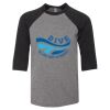 Bella 3200Y Youth Three-Quarter Sleeve Baseball Tee Thumbnail