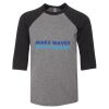 Bella 3200Y Youth Three-Quarter Sleeve Baseball Tee Thumbnail