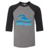 Bella 3200Y Youth Three-Quarter Sleeve Baseball Tee Thumbnail