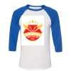 Bella 3200 Unisex Three-Quarter Sleeve Baseball Tee Thumbnail