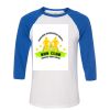 Bella 3200 Unisex Three-Quarter Sleeve Baseball Tee Thumbnail
