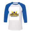 Bella 3200 Unisex Three-Quarter Sleeve Baseball Tee Thumbnail