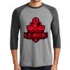 District DM136 Adult Perfect Tri 3/4 Sleeve Raglan Thumbnail