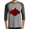 District DM136 Adult Perfect Tri 3/4 Sleeve Raglan Thumbnail