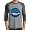 District DM136 Adult Perfect Tri 3/4 Sleeve Raglan Thumbnail
