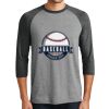 District DM136 Adult Perfect Tri 3/4 Sleeve Raglan Thumbnail