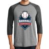 District DM136 Adult Perfect Tri 3/4 Sleeve Raglan Thumbnail