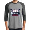 District DM136 Adult Perfect Tri 3/4 Sleeve Raglan Thumbnail