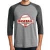 District DM136 Adult Perfect Tri 3/4 Sleeve Raglan Thumbnail