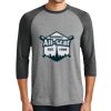 District DM136 Adult Perfect Tri 3/4 Sleeve Raglan Thumbnail