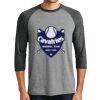 District DM136 Adult Perfect Tri 3/4 Sleeve Raglan Thumbnail