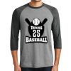 District DM136 Adult Perfect Tri 3/4 Sleeve Raglan Thumbnail