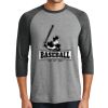 District DM136 Adult Perfect Tri 3/4 Sleeve Raglan Thumbnail