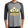 District DM136 Adult Perfect Tri 3/4 Sleeve Raglan Thumbnail