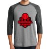 District DM136 Adult Perfect Tri 3/4 Sleeve Raglan Thumbnail