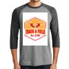 District DM136 Adult Perfect Tri 3/4 Sleeve Raglan Thumbnail