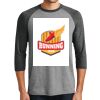 District DM136 Adult Perfect Tri 3/4 Sleeve Raglan Thumbnail