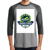 District DM136 Adult Perfect Tri 3/4 Sleeve Raglan Thumbnail