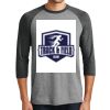 District DM136 Adult Perfect Tri 3/4 Sleeve Raglan Thumbnail