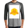 District DM136 Adult Perfect Tri 3/4 Sleeve Raglan Thumbnail