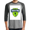District DM136 Adult Perfect Tri 3/4 Sleeve Raglan Thumbnail