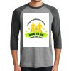 District DM136 Adult Perfect Tri 3/4 Sleeve Raglan Thumbnail