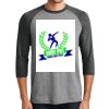 District DM136 Adult Perfect Tri 3/4 Sleeve Raglan Thumbnail