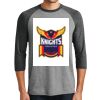 District DM136 Adult Perfect Tri 3/4 Sleeve Raglan Thumbnail
