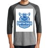 District DM136 Adult Perfect Tri 3/4 Sleeve Raglan Thumbnail
