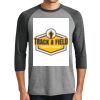 District DM136 Adult Perfect Tri 3/4 Sleeve Raglan Thumbnail