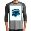 District DM136 Adult Perfect Tri 3/4 Sleeve Raglan Thumbnail