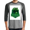 District DM136 Adult Perfect Tri 3/4 Sleeve Raglan Thumbnail