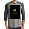 District DM136 Adult Perfect Tri 3/4 Sleeve Raglan Thumbnail