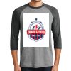 District DM136 Adult Perfect Tri 3/4 Sleeve Raglan Thumbnail
