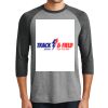District DM136 Adult Perfect Tri 3/4 Sleeve Raglan Thumbnail