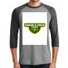 District DM136 Adult Perfect Tri 3/4 Sleeve Raglan Thumbnail