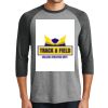 District DM136 Adult Perfect Tri 3/4 Sleeve Raglan Thumbnail