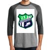 District DM136 Adult Perfect Tri 3/4 Sleeve Raglan Thumbnail