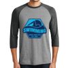 District DM136 Adult Perfect Tri 3/4 Sleeve Raglan Thumbnail