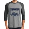 District DM136 Adult Perfect Tri 3/4 Sleeve Raglan Thumbnail