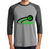 District DM136 Adult Perfect Tri 3/4 Sleeve Raglan Thumbnail