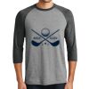 District DM136 Adult Perfect Tri 3/4 Sleeve Raglan Thumbnail