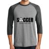 District DM136 Adult Perfect Tri 3/4 Sleeve Raglan Thumbnail