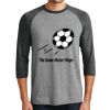 District DM136 Adult Perfect Tri 3/4 Sleeve Raglan Thumbnail