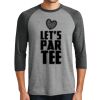 District DM136 Adult Perfect Tri 3/4 Sleeve Raglan Thumbnail