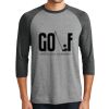 District DM136 Adult Perfect Tri 3/4 Sleeve Raglan Thumbnail